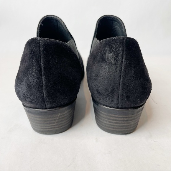 Paul Green Faith Black Suede Low Heel Western Bootie Size 8.5 - Picture 8 of 13